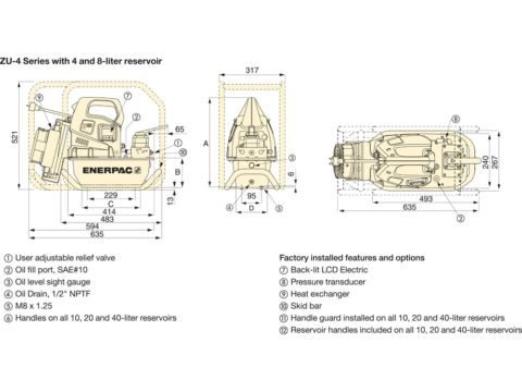 Габариты ZU4108DB