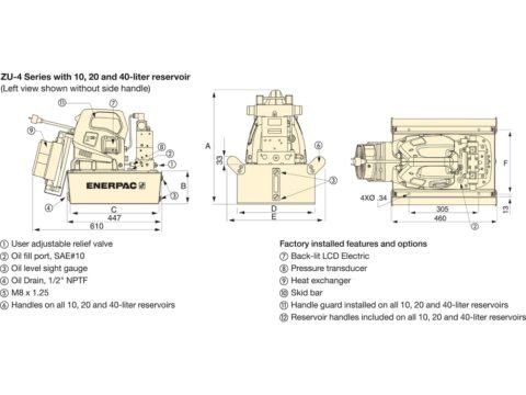 Габариты ZU4420PB