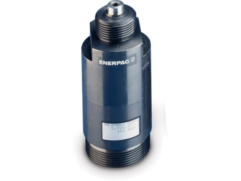 WPTC110V, Усилие 2500 фунтов, Цанговый нажимной цилиндр, Резьбовой корпус